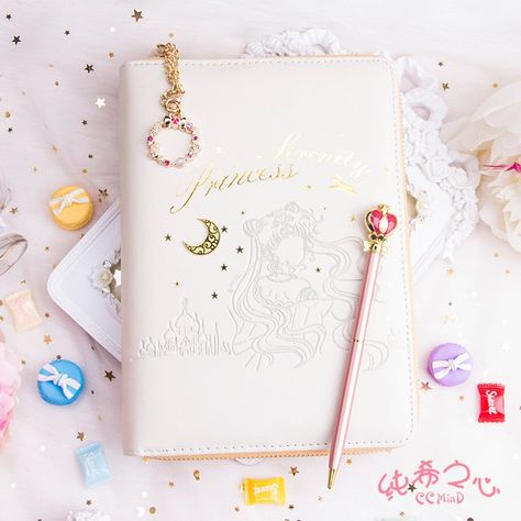 FREE Worldwide Delivery Wide A6 Custom Made Sailor Moon PU | Etsy Moon Notebook, Sailor Moon Collectibles, Kawaii School, Leaf Book, Cute School Stationary, Cool School Supplies, Moon Princess, Cute Journals, Diary Planner