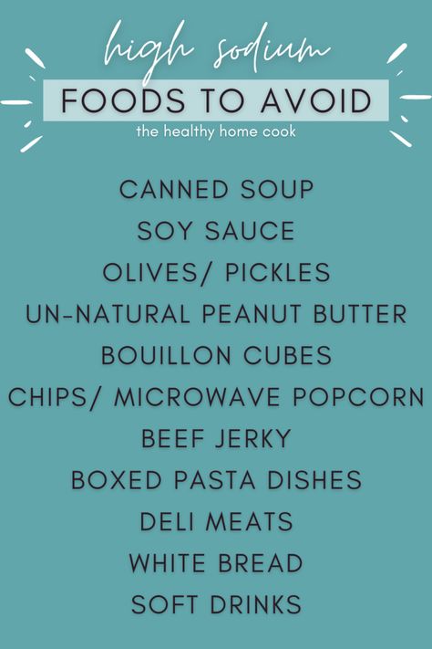 High Sodium Foods to Avoid - The Healthy Home Cook Sodium Foods, High Sodium Foods, No Sodium Foods, Cardiac Diet, Heart Diet, Bread Soft, Head Pain, Deli Meats, Low Sodium Recipes