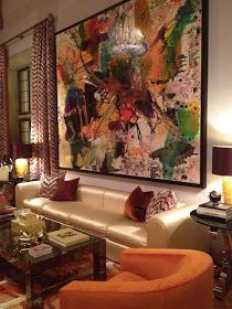 Eye For Design: Decorate Your Interiors With Oversized Art Luxe Magazine, South Shore Decorating, Custom Blinds, Oversized Art, Big Art, Interior Art, Art Display, Abstract Art Painting, Soho