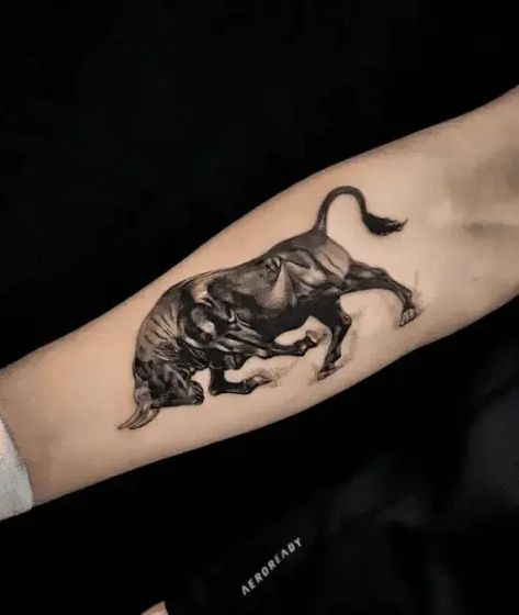 Express your inner strength with these powerful bull tattoo designs. From intricate details to bold outlines, find inspiration for your next ink. #bulltattooideas #strength #tattooinspiration Realistic Bull Tattoo, Charging Bull Tattoo, Bucking Bull Tattoo, Bull Tattoo Men, Bull Tattoo Design For Men, Spanish Bull Tattoo, Traditional Bull Tattoo, Bull Tattoo Ideas, Bull Tattoo Feminine