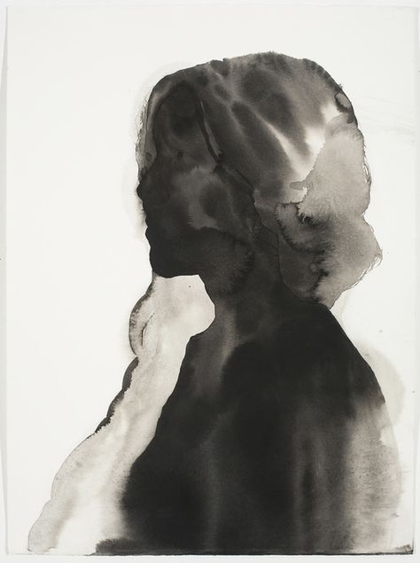 Marlene Dumas, Mood Images, History Painting, Silhouette Illustration, Contemporary Abstract Art, Watercolour Art, India Ink, Watercolor Portraits, Art Stuff