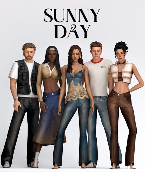 (99+) Sunny Day 2 (37 Items) – @aladdin-the-simmer on Tumblr Sims 4 Cc Clothes Collection Maxis Match, Sims Cc Sets, Sims 4 Cc Summer Clothes, Sims 4 Sets, Sims Patreon, Sims 4 Clothing Sets, Cc Skin, Sims 4 Challenges, Sims 4 Cas Mods