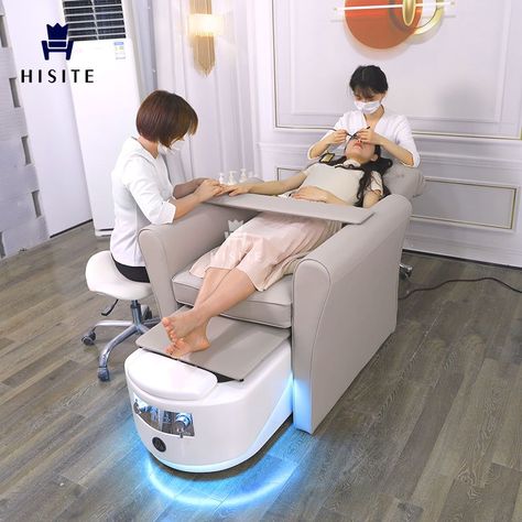 Hisite Beauty Salon Equipment Manicure Pedicure Spa Chair For Client Manicure Chair, Pedicure And Manicure, Oil Free Cleanser, Summer Pedicure, Pedicure Colors, Post Acne Marks, Beauty Salon Equipment, Beauty App, Pedicure Chair