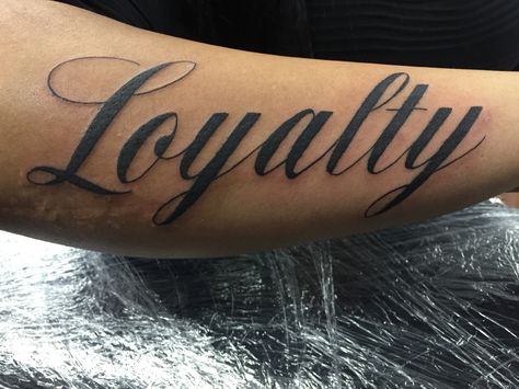 Loyalty tattoo Loyalty Tattoo For Men Arm, Loyalty And Love Tattoo, Loyalty Tattoo Ideas, Loyalty Tattoo Designs, Alabama Tattoos, Medium Size Tattoos, Loyalty Tattoo, Black Men Tattoos, Puzzle Tattoos