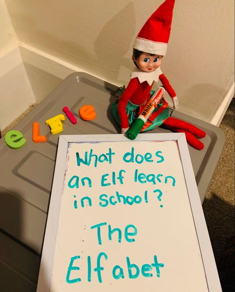 Santa Letter Elf On Shelf, Elf Cheerleader Ideas, Elf On The Shelf For Preschoolers, Elf On The Shelf Ideas With Notes, Elf On A Shelf At School, Easy Classroom Elf On The Shelf Ideas, Elf On The Shelf Letter Board Ideas, Elf At School Ideas, Office Elf On The Shelf Ideas Funny