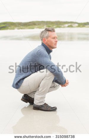 Man Crouching, Pose Reference Photo, Pose Reference, Travel Pillow, Men Sweater, Stock Photos, ? Logo