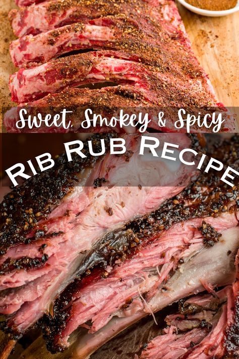 Dry Rubs For Pork Ribs, Rib Fest Party Ideas, Mustard Ribs Recipe, Pork Ribs In Smoker, Rib Rubs For Smoker, Famous Daves Rib Rub Recipe, Rib Rub Recipe Dry, Bbq Rib Rub Recipe, Best Rib Rub Recipe