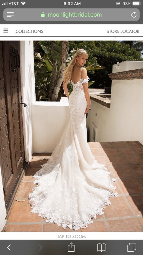 Pnina Tornai Wedding Dress Ball Gown, Moonlight Wedding Dress, Tight Wedding Dress, Pnina Tornai Wedding Dress, Moonlight Bridal, Braut Make-up, Wedding Dress Train, Backless Wedding, Dream Wedding Ideas Dresses