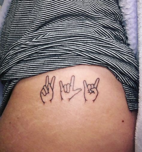 Peace, love, rock n roll tattoo Rock And Roll Tattoos, Rock And Roll Tattoo, Rock N Roll Tattoo, Peace Sign Tattoos, One Word Tattoos, Hippie Tattoo, Rock Tattoo, Ankle Tattoo Small, Triangle Tattoos