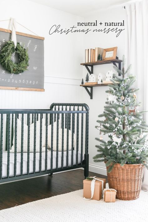 Christmas Nursery, Farmhouse Guest Bedroom, Diy Wainscoting, Natural Christmas Decor, Natural Christmas, Nursery Colors, Bedroom Headboard, Gender Neutral Nursery, Nursery Furniture