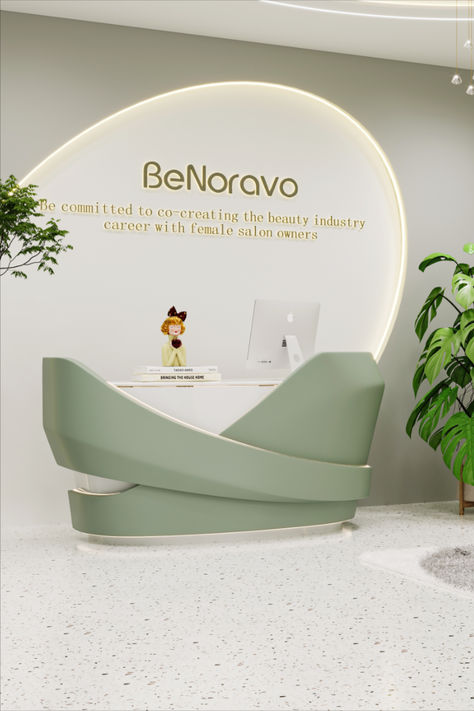 Exquisite layout can give customers a good first impression. @BeNoravo do a full set furniture for your waiting area.👏 Modern Waiting Area, Waiting Area Seating, Waiting Area Design, Dental Reception, Kids Clothing Store Design, Eyewear Store Design, Reception Desk Design, Clothing Store Design, Clinic Interior Design