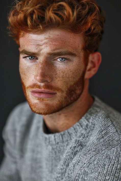 Ginger Hair Men, Ginger Models, Red Hair Blue Eyes, Red Hair Men, Ginger Red, Hair Man, Redhead Men, Red Curls, Ginger Boy