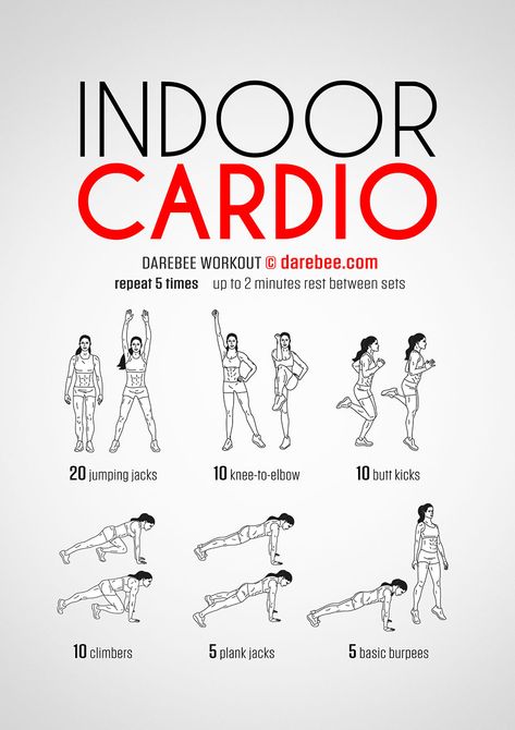 Indoor Cardio Workout Indoor Cardio Workout, Indoor Cardio, Workout Man, Cardio Yoga, Full Body Cardio, Short Workouts, Cardio At Home, Cardio Workout At Home, At Home Abs