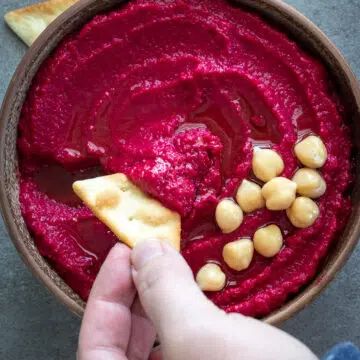 Beetroot Hummus Without Tahini - A Red Spatula Hummus Recipe Without Tahini, Beetroot Hummus Recipe, Hummus Without Tahini, Beet Hummus Recipe, Classic Hummus, Beetroot Hummus, Superbowl Appetizers, Beet Hummus, Meatless Main Dishes