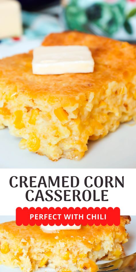 Cornbread Creamed Corn, Creamed Corn Casserole, Corn Cornbread, Creamed Corn Casserole Recipe, Creamed Corn Cornbread, Easy Corn Casserole, Cornbread With Corn, Cream Corn Casserole, Recipe Thanksgiving