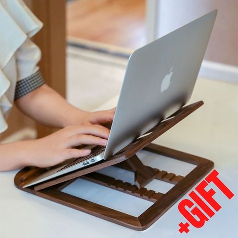 Diy Laptop Stand, Laptop Stand Wood, Wooden Laptop Stand, Adjustable Laptop Stand, Notebook Holder, Laptop Desk Stand, Portable Bed, Diy Laptop, Laptop Tray