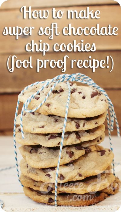 Foolproof Super Soft Chocolate Chip Cookie recipe. I used to think that I made awesome chocolate chip cookies. But now… I have to say that this is my favorite cookie recipe!  This super soft chocolate chip cookies recipe is to die for. Soft Chocolate Chip Cookie Recipe, Soft Chocolate Chip Cookie, Soft Chocolate Chip Cookies Recipe, Spritz Cookie, Soft Gingerbread, Raisin Cookie, Lemon Cookie, Almond Cookie, Soft Cookies