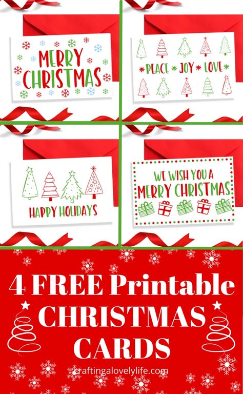 These free printable Christmas cards are perfect for all of the special people in your life! Family and friends will love getting a card from you with a personalized message inside! These are free printables so you can print out as many copies as you want! Christmas Cards | Christmas Card Ideas | Christmas Printable | Free Printable Cards | Christmas Cards DIY | Free Cards Free Printable Christmas Cards For Kids, Christmas Card Printable Free, Christmas Cards Printable Free, Free Christmas Card Printables, Free Christmas Card Template, Printable Christmas Cards For Kids, Christmas Free Printables, Card Ideas Christmas, Free Christmas Card