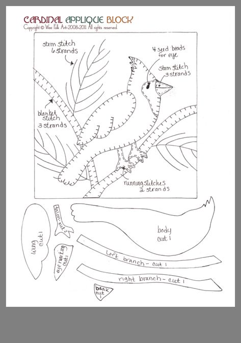 Felt Birds Pattern, Bird Quilt Blocks Free Pattern, Felt Christmas Ornaments Templates, Bird Crafts For Kids, Applique Birds, Bird Quilts, Machine Quilting Pattern, Bird Quilt Blocks, Felt Birds Ornaments
