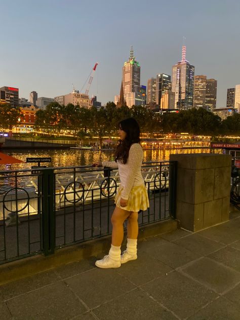 Aesthetic pretty Melbourne city at night time by the river #city #aesthetic #melbourne #night #pretty #river #nightpretty Melbourne Girl, Life After High School, Melbourne City, Aesthetic Pretty, City At Night, 2024 Vision, Night City, Night Time, The River