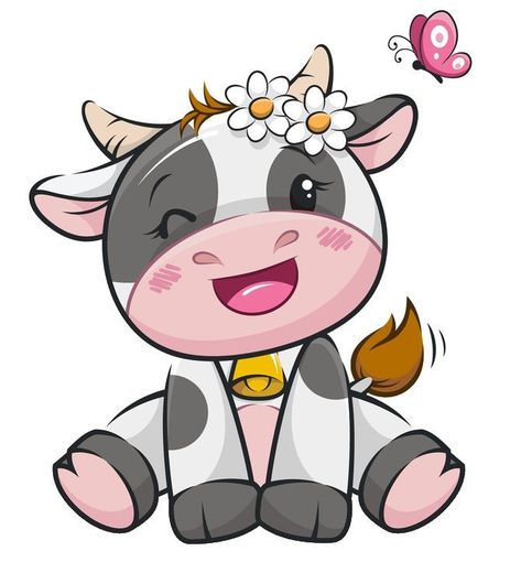 Cow Cartoon Images, Cute Cartoon Cow, Cow Cartoon, Cow Drawing, Cow Birthday, Belly Painting, Cartoon Cow, Cute Drawing, Baby Clip Art