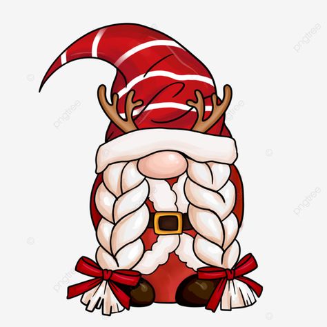 Gnome Illustration, Santa Hat Png, Gnome Costume, Santa Claus Clipart, Red Illustration, Illustration Christmas, Drawing Ideas List, Hat Png, Bell Decorations