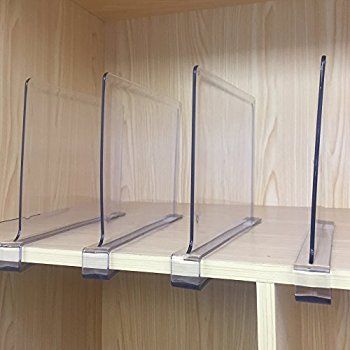 Shelving Organization, Bedroom Shelving, Shelves Books, Closet Shelf Dividers, Organize Clothes, Organizar Closet, Closet Shelf, Diy Room Divider, Wardrobe Organisation