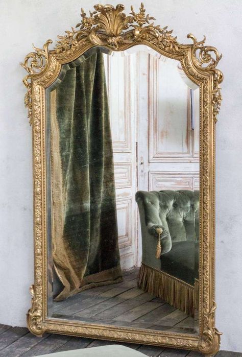 Decorative Bathroom Mirrors, French Baroque, Elegant Mirrors, Ornate Mirror, 19th Century Style, Beautiful Mirrors, Framed Mirror, Baroque Style, Vintage Mirror