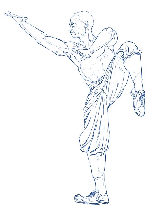 Kung Fu Drawing Poses, Shaolin Monk Tattoo Design, Shaolin Monk Character Design, Martial Art Drawing, Kung Fu Drawing, Monk Sketch, Shaolin Tattoo, Monk Drawing, Memories Anime