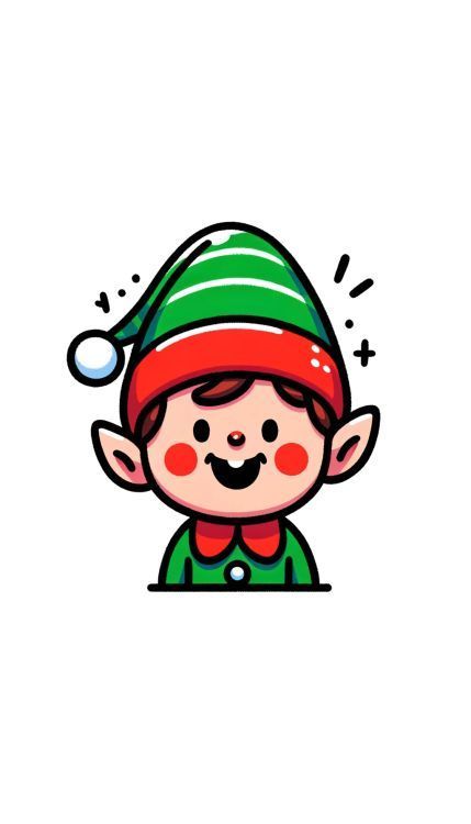 For a festive drawing, create a cheerful Christmas elf with a beaming smile and rosy cheeks. Sketch a pointed elf hat adorned with stripes of red and green, and a fluffy pom-pom at the end. Draw the elf’s ears sticking out and give them a playful curve. Natal, Christmas Elf Drawing Easy, Elf Drawings Easy, Elf Cartoon Drawing, Elfs Drawing, Christmas Elf Drawing, Elf Tattoo, Elf Drawing, Elf Cartoon