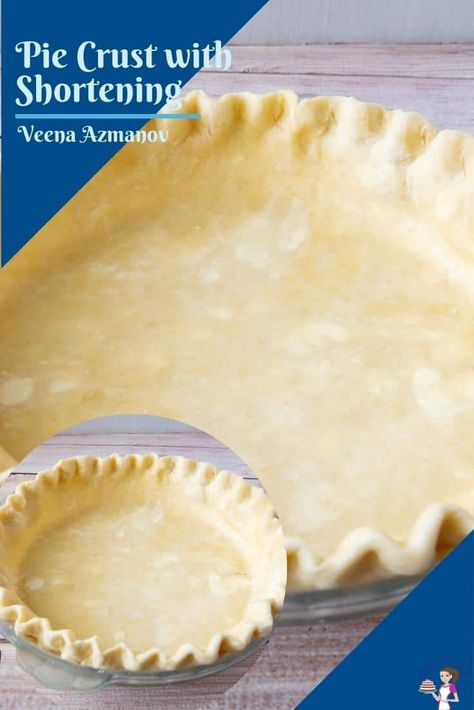 Pie Crust With Shortening, Single Pie Crust Recipe, Double Pie Crust, Butter Pie Crust, Flaky Pie Crust Recipe, All Butter Pie Crust, Homemade Pie Crust, Homemade Pie Crust Recipe, Easy Pie Crust