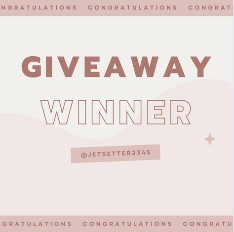 Thank you to everyone that entered our latest giveaway! I can now reveal the winner is…… @jetsetter2345 Please contact us to claim your prize! Congratulations!🎉 #congratulations #winner #prize #prizegiveaway #winnerwinner #cosmetics #makeup #giveaway #perfume Makeup Giveaway, Prize Giveaway, Giveaway Winner, Beauty Store, The Winner, Contact Us, The Beauty, I Can, Thank You