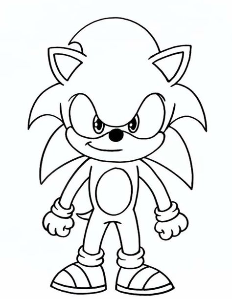 Sonic Drawings Easy, Super Sonic Drawing, Drawing Sonic, Sonic Coloring Pages, Sonic Coloring, Sonic Drawing, Kids Painting Party, Avengers Coloring Pages, Avengers Coloring