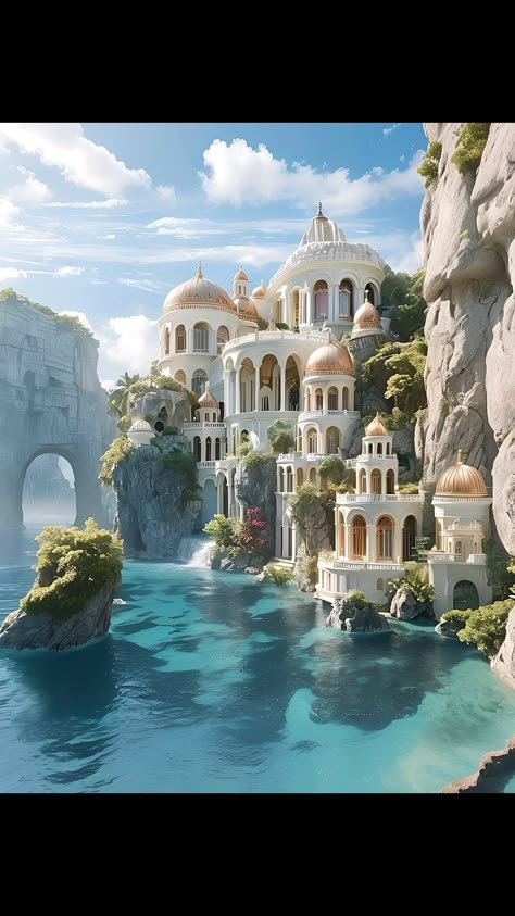 bookflicks (@bookflicks.app) • Photos et vidéos Instagram The Summer Court, Summer Court, Summer Kingdom Fantasy Art, Greek Inspired Fantasy City, Ancient Greece City Fantasy Art, Coastal City Fantasy Art, Coastal Castle Fantasy Art, Castle House Design, Clever Halloween