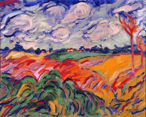 Maurice de Vlaminck, The Wheat Field (Champs de Blé), 1906… | Flickr Drawing Trees, Maurice De Vlaminck, Fauvism Art, Andre Derain, André Derain, Raoul Dufy, Milwaukee Art, Milwaukee Art Museum, Haitian Art