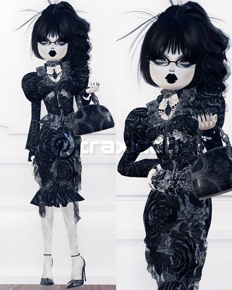 Trad Goth Dress To Impress No Vip, Trad Goth Dti Outfit, Goth Dti Outfit, Gothic Dti Outfit, Cute Goth Dress, Goth Dress To Impress, Trad Goth Dress To Impress, Formal Dress To Impress, Trad Goth Fashion