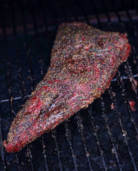 How to perfectly smoke a Tri-Tip. Tri-Tip is one of our favorite cuts to cook on the smoker, because it's easy and delicious. Learn the secrets! #smokedtritip #tritip Beef Plate Ribs, Smoked Tri Tip, Green Egg Recipes, Smoker Cooking, Pellet Grill Recipes, Traeger Recipes, Smoked Meat Recipes, Smoked Beef, Tri Tip