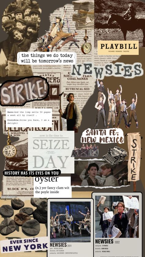 #newsies #broadway Newsies Broadway, Musical Wallpaper, Minor Character, Kids Groups, Tap Dance, Newsies, Theatre Kid, Musical Theatre, School Projects