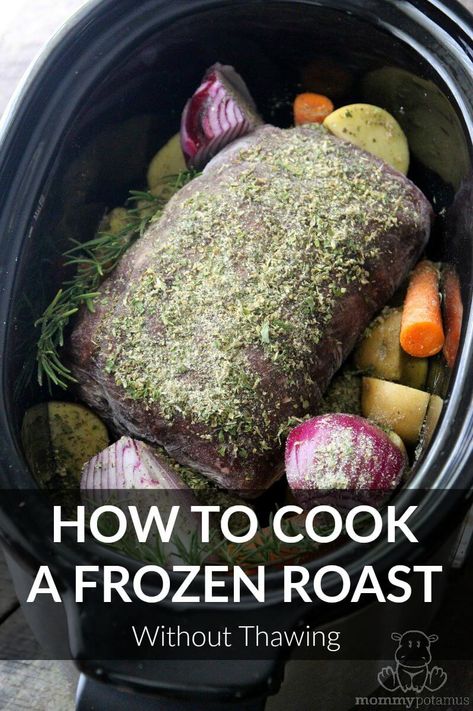 How To Cook A Frozen Roast Without Thawing Frozen Roast In Crockpot, Frozen Roast, Pot Roast Crock Pot Recipes, Sirloin Tip Roast, Frozen Beef, Ground Beef Pasta, Cooking A Roast, Slow Cooker Roast, Crockpot Roast