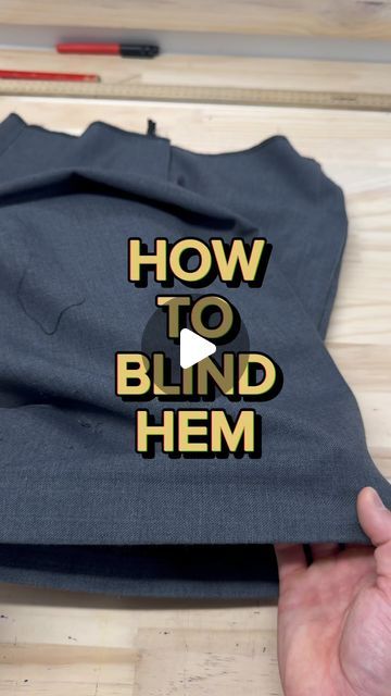 Kai Mckenzie on Instagram: "You'll never want to sew normal hems on trousers after seeing this video!  Theres no need to spend more money on new machines when you can just do this.  (Old machines seem to not have this feature. Sorry 🤧)  From what I know, this is the best you can get with a regular sewing machine. If you want better results, I would suggest buying a blind hemming machine  I think this is perfectly fine!   #sewing #sew #sewsewsew #alterations #imakemyownclothes #sewingtips #fashiondesign #fashiondesigner" How To Sew A Blind Hem With A Sewing Machine, Blind Stitch Machine, How To Hem Sleeves, Blind Hem Stitch Machine, Sewing Projects From Old Clothes, Sewing Alterations Tips And Tricks, Sewing Hacks Alterations, Sewing A Hem, Sewing Hacks Videos