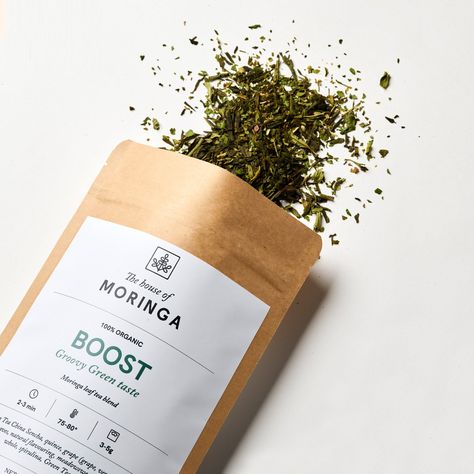 Sip into serenity with our enchanting Moringa leaf tea packaging design! Moringa Packaging Design, Powder Packaging, Moringa Leaf Powder, Brand Website Design, Tea Packaging Design, Moringa Leaves, Moringa Powder, Kraft Packaging, Nutrition Bars