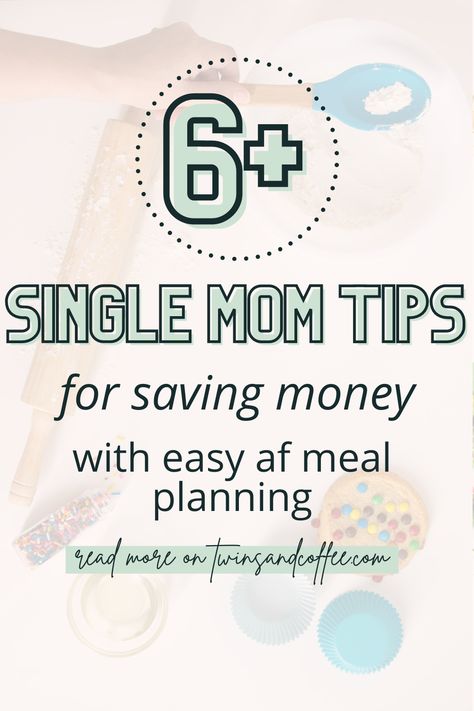 Single Mom Struggle, Single Mom Help, Becoming A Single Mom, Single Mom Tips, Save Money On Food, Food Shopping List, Simple Meal Planning, Tips To Save Money, Easy Meal Plans