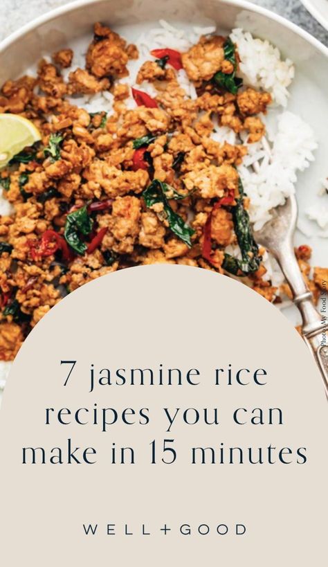 Recipes With Jasmine Rice Dinners, What To Eat With Jasmine Rice, Rice Jasmine Recipes, Sweet Jasmine Rice, Dinner With Jasmine Rice, Asian Rice Dishes Easy Recipes, Jasmine Rice Chicken Recipes, Thai Jasmine Rice Recipes, Recipes For Jasmine Rice