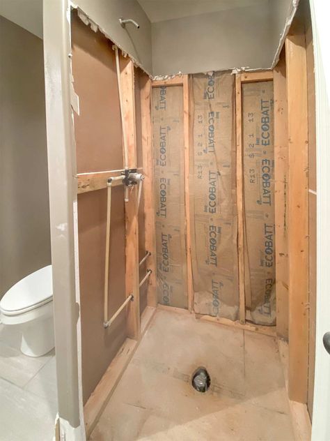 Remove Fiberglass Shower Stall, Removing Shower Insert, How To Remove Shower Insert, How To Replace A Shower Stall, Remove Shower Insert, Replace Shower Insert With Tile, Replacing Shower Insert, Shower Insert Remodel, Fiberglass Shower Insert Ideas