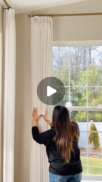 TWOPAGES on Instagram: "Enhance your living room with our luxurious, high quality curtains and create a chic oasis that exudes style and sophistication.🌵

Curtain details: Liz | Beige White | Pinch Pleat | Memory Shape

(🎥:@dressyourdecor)
#twopagescurtains #twopageshome #neutralhome #neutralhomedecor #homedecorideas #diyhomedecor #homesweethome #hometransformation #transitionaldesign #transitionalstyle" Beige Curtains Living Room, Sliding Glass Door Curtains, Beige Curtains, Pinch Pleat Curtains, Quality Curtains, Pleated Curtains, Transitional Design, Sliding Glass Door, Curtains Living Room