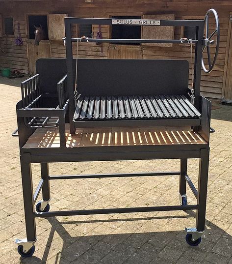 Custom Bbq Grills, Argentinian Grill, Grill Diy, Asado Grill, Barbeque Grill Design, Argentine Grill, Design Grill, Outdoor Bbq Grill, Barbecue Design