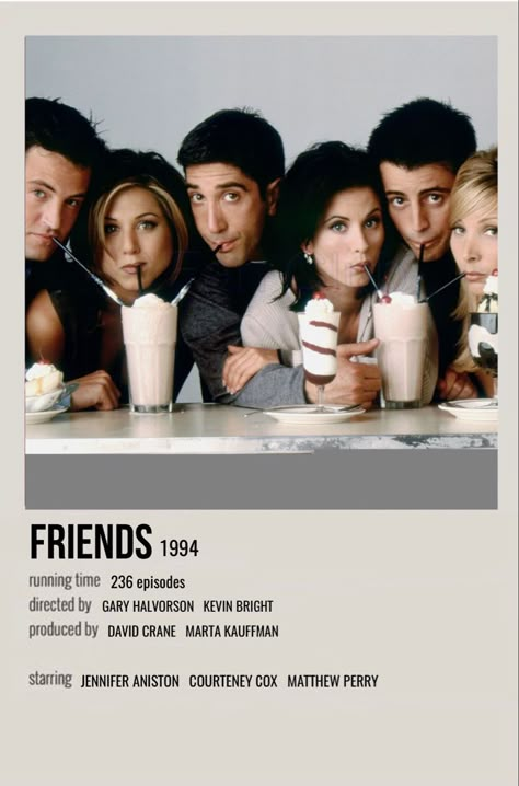 Sitcoms To Watch, Movie Poster Aesthetic, Polaroid Movie Poster, David Schwimmer, Iconic Movie Posters, Friends Poster, Matt Leblanc, Book Poster, Series Poster