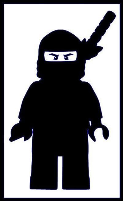 Ninjago silhouette Lego Stencil, Lego Ninjago Party, Ninja Birthday Parties, Ninjago Birthday, Ninja Birthday, Ninja Party, Lego Birthday, Silhouette Images, Deco Originale