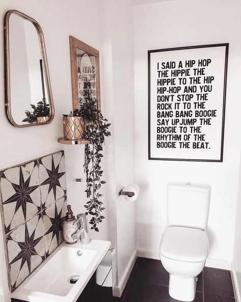 Above Toilet Decor, Toilet Decor Ideas, Modern Bathroom Wall Art, Above Toilet, Rapper Delight, Toilet Decor, Bathroom Artwork, Downstairs Loo, Bathroom Art Prints