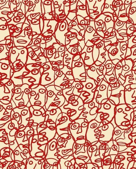 Art, November Wallpaper, Jean Dubuffet, Wallpaper Aesthetic, Daily Inspiration, Daily Dose, Red And White, Red, White